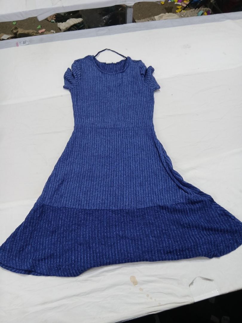 Blue Knit Dress