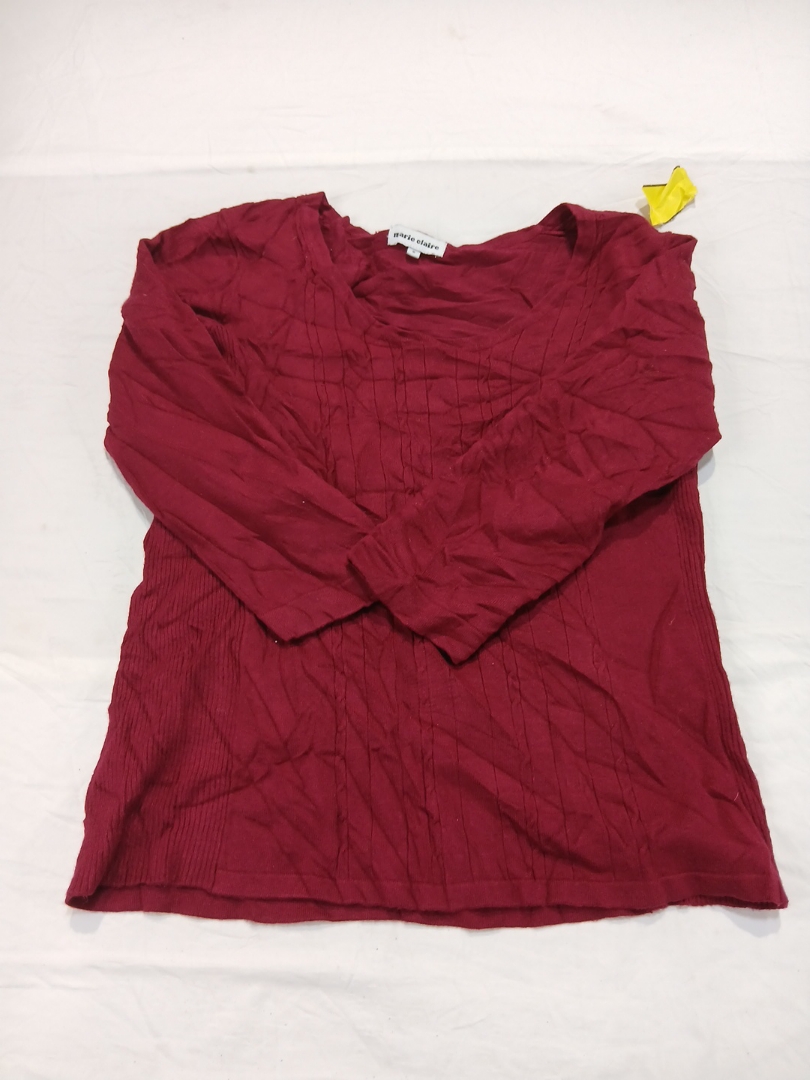 Marie Claire Red Knit Top