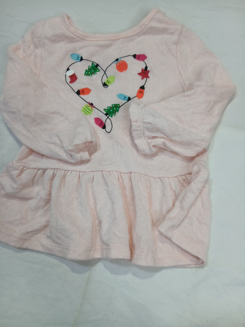 Pink Christmas-themed Top