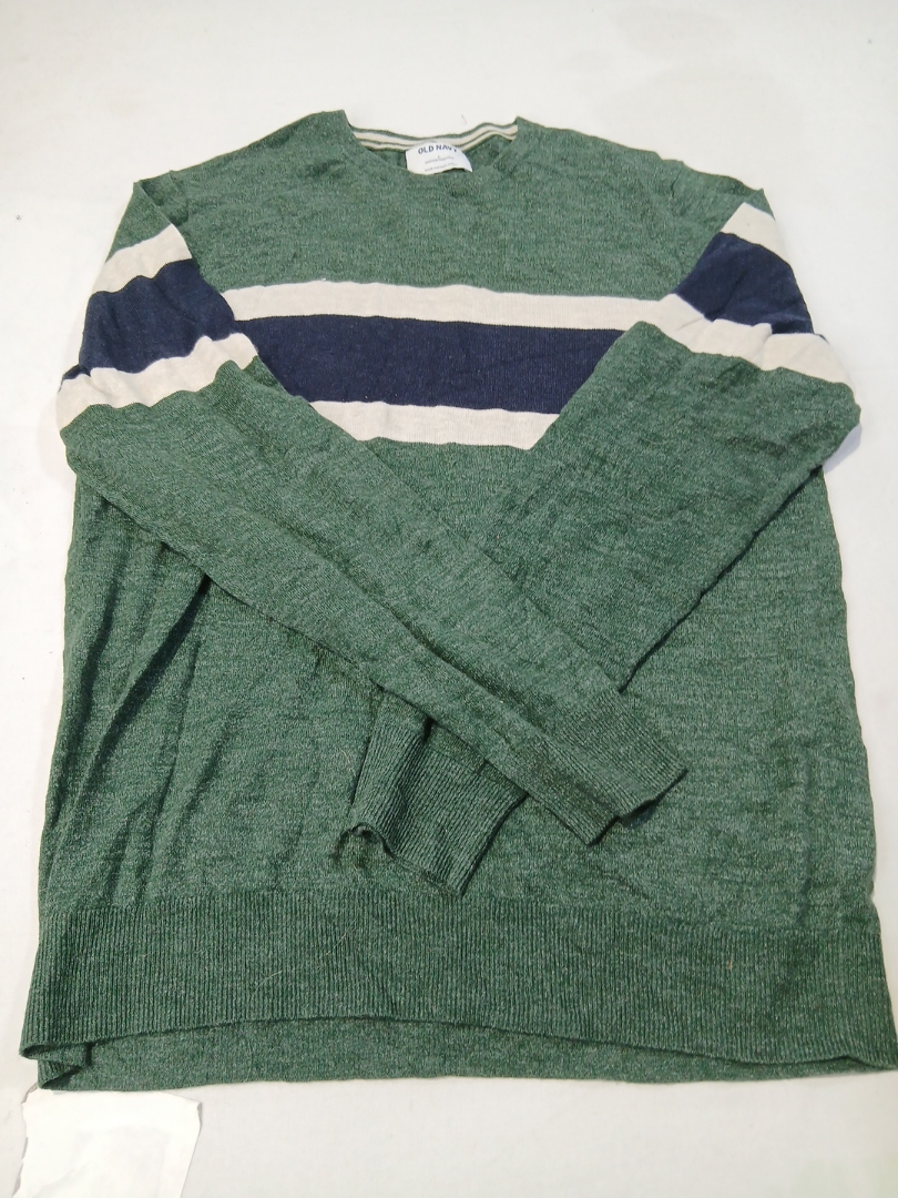 Green Striped Sweater