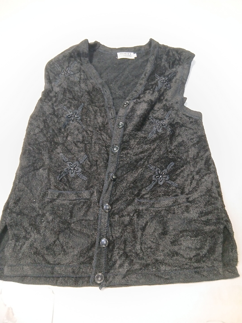 Black Velvet Vest