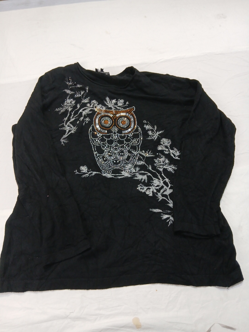 Black Embellished T-Shirt