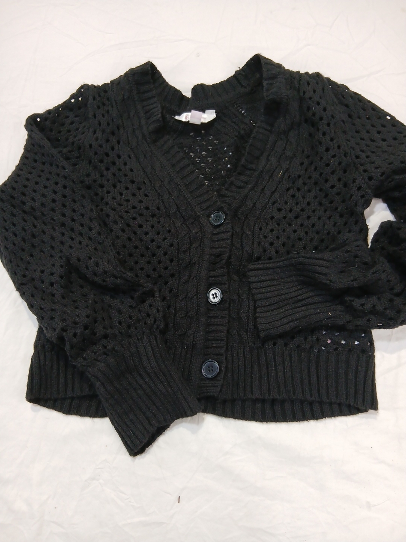 Gilet en crochet noir