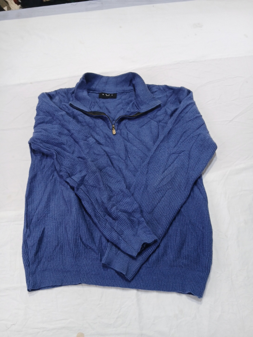 Men's Blue Knit Sweater