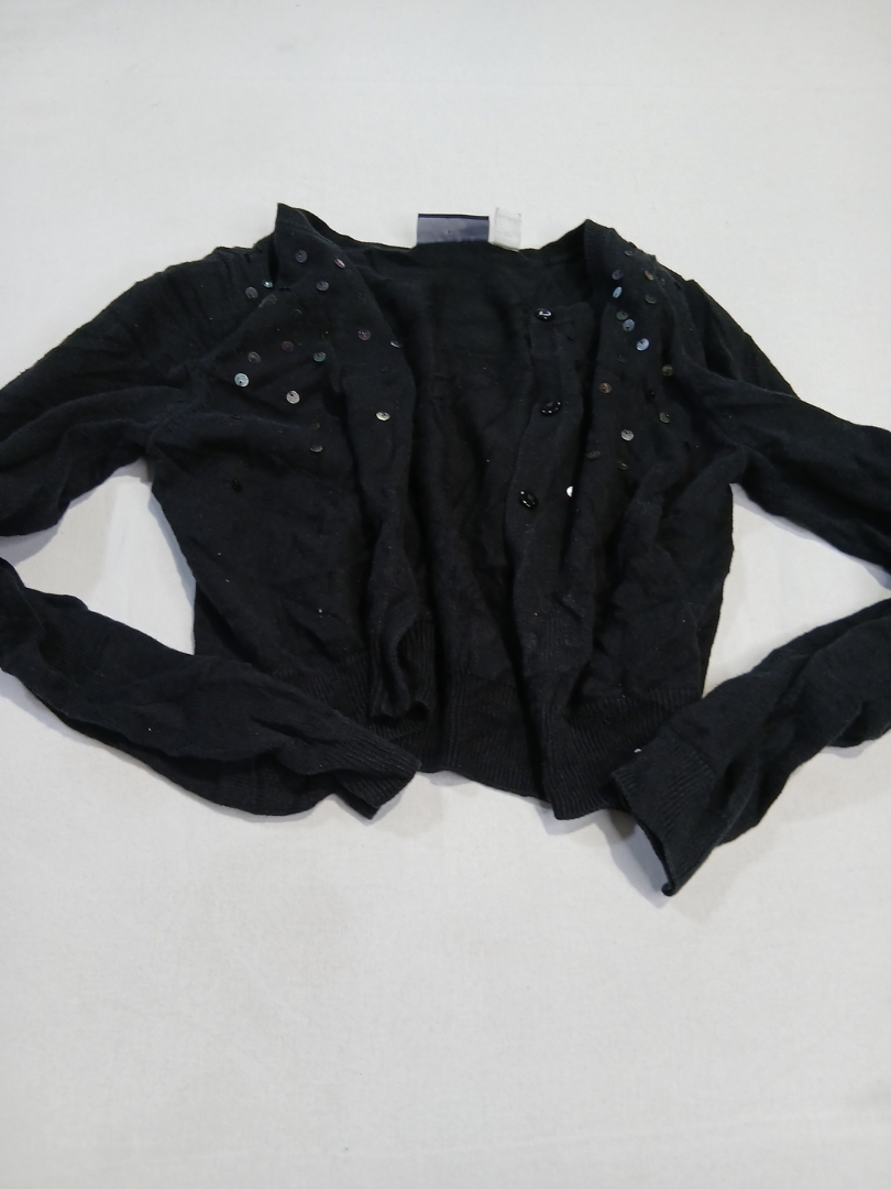 Black Sequined Cardigan