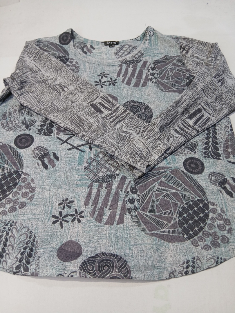 T-Shirt con Motivo Astratto