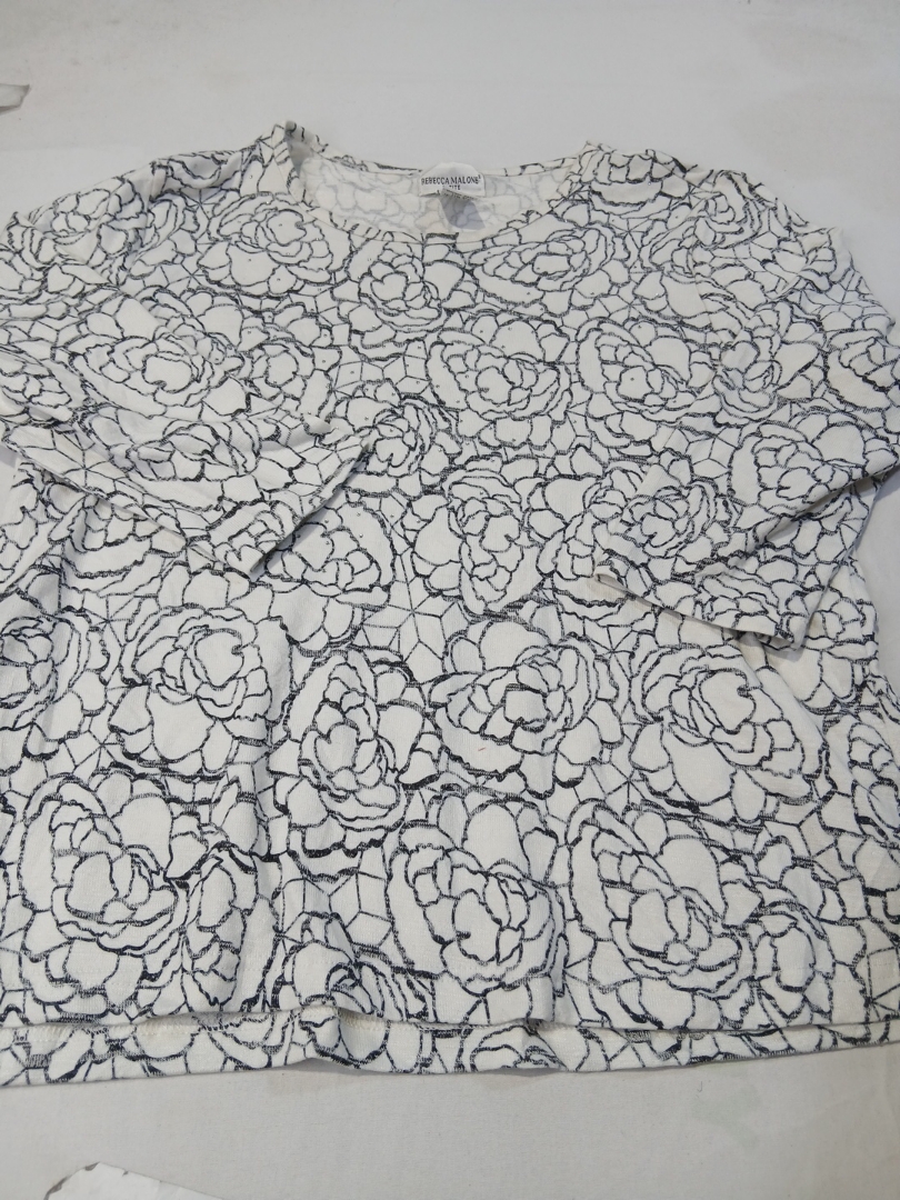 Rebecca Malone Petite Floral Blouse