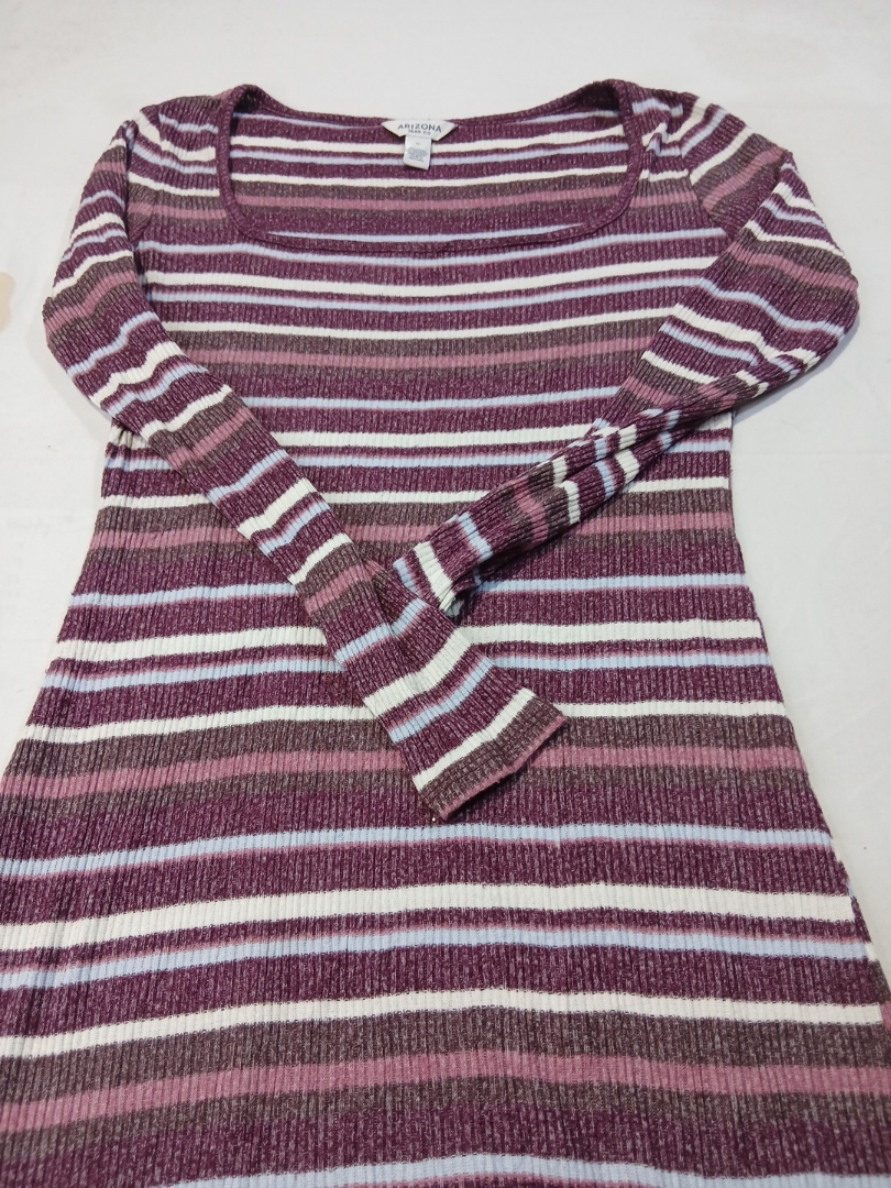 Maglietta a Maniche Lunghe a Righe