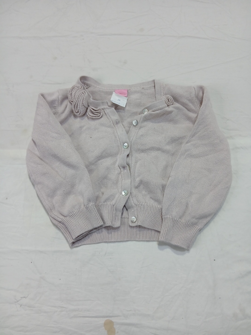 Rosa Baumwoll-Cardigan