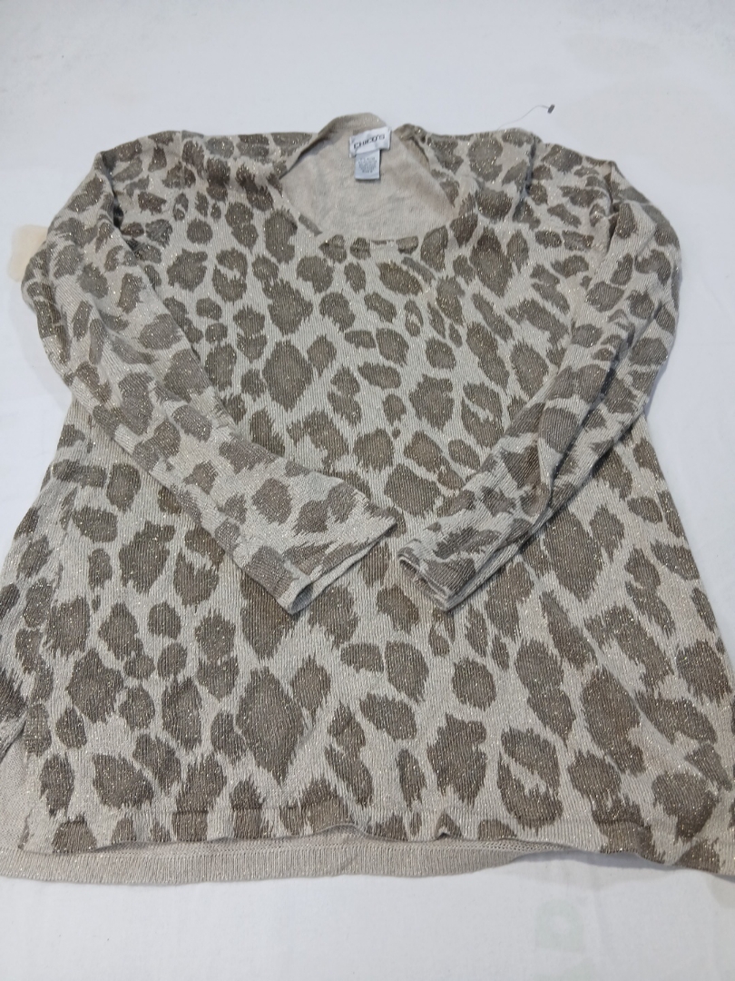 Animal Print Knit Top