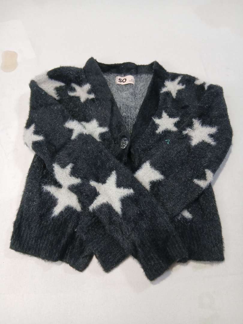Star Pattern Knit Cardigan