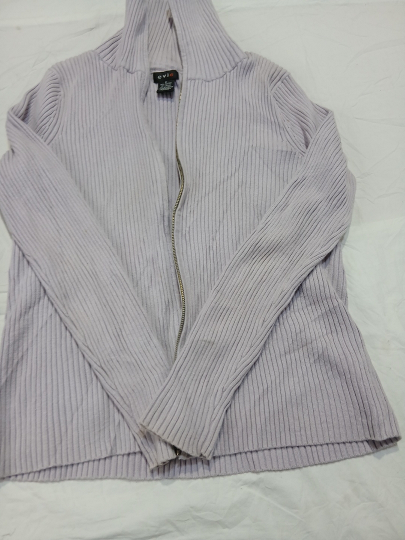 Ribbed Zip-Up Sweater