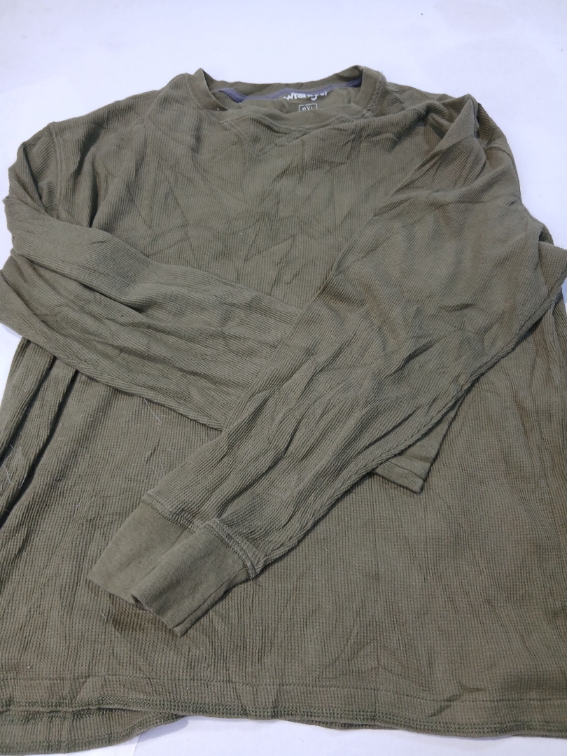 Olive Green Long-Sleeve Thermal Top