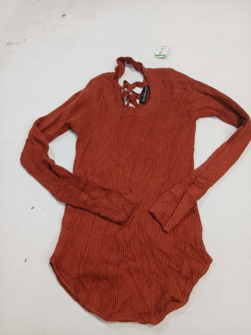 Brown Knit Top