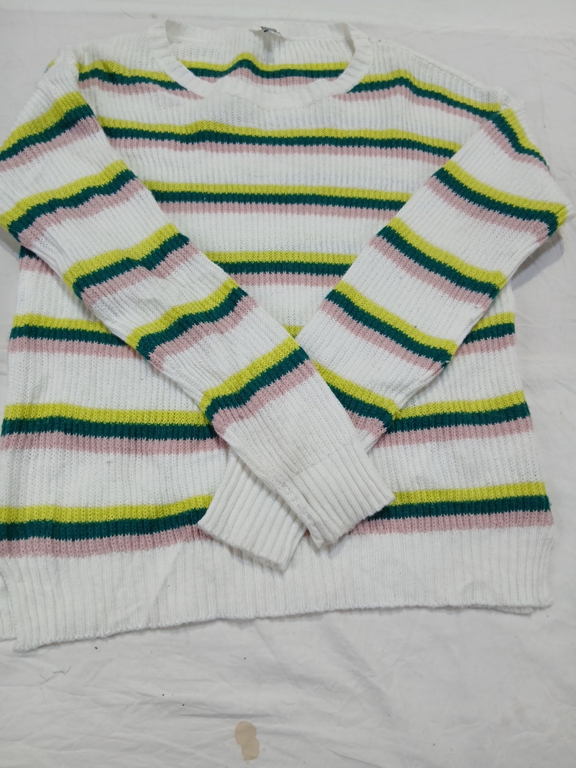 マルチカラー ストライプ ニット セーター