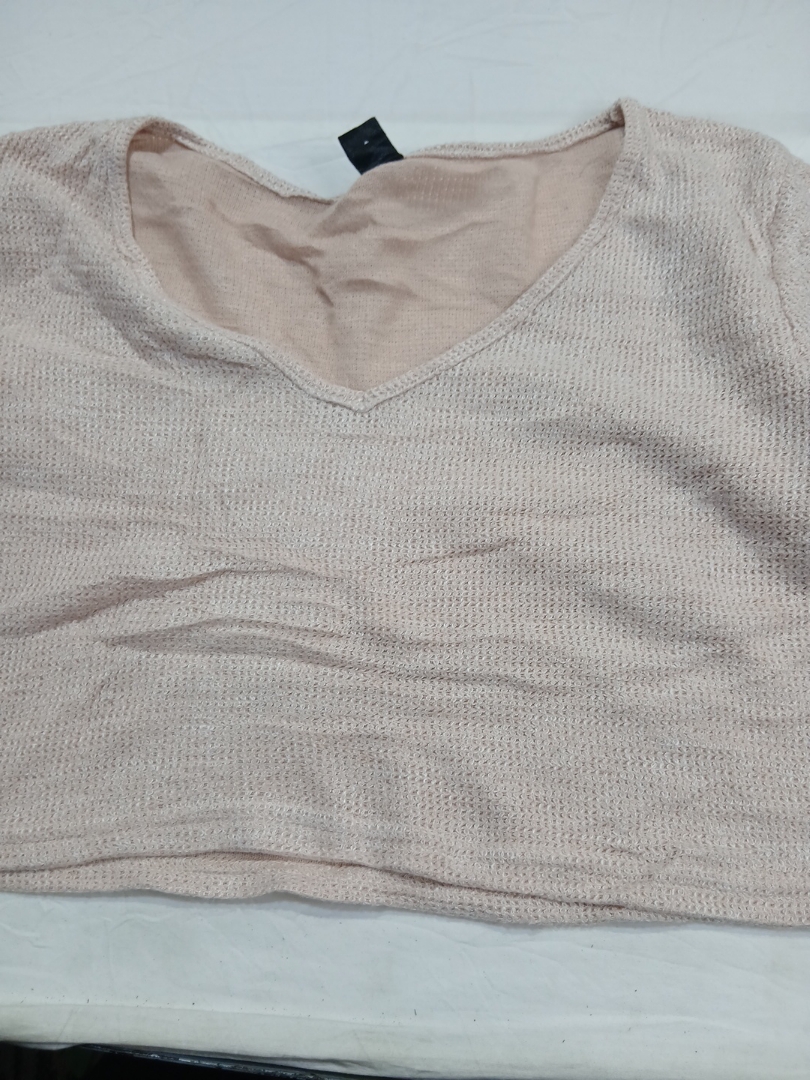 Top en tricot rose