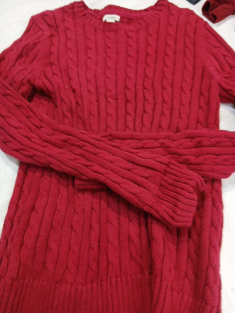 ケーブルニットスワター ドレス