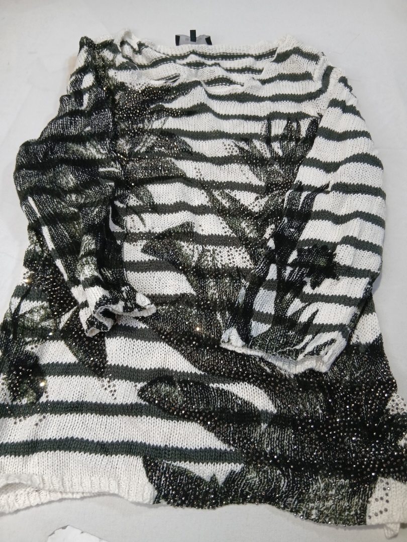 Monari Striped Knit Top