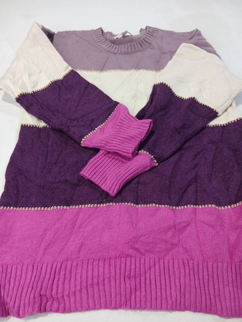 カラーブロックニットセーターセット