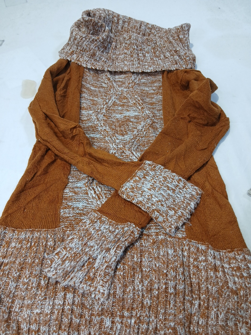 Brown Knit Sweater Set
