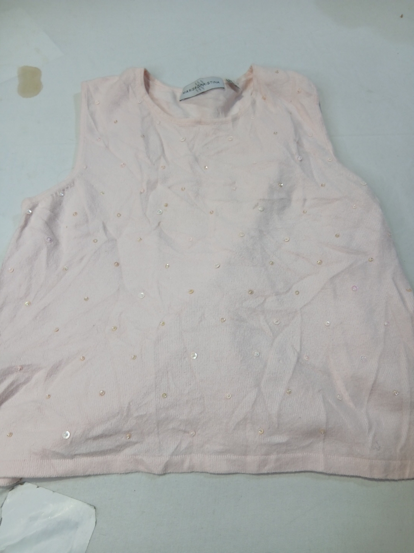 Top à perles roses