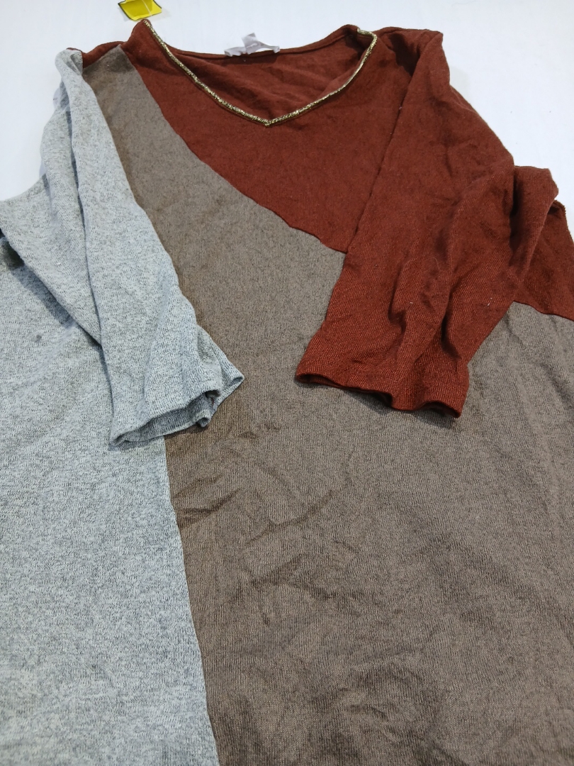 カラーブロックトップ