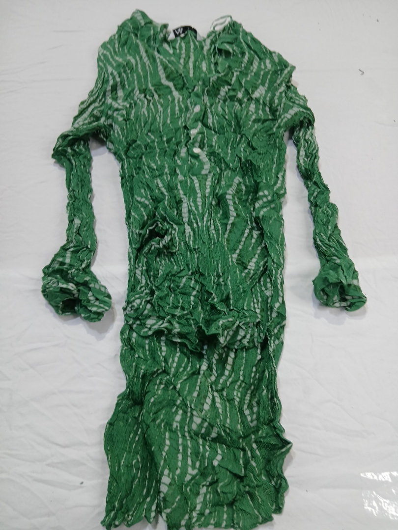 Vestido Verde Pregueado