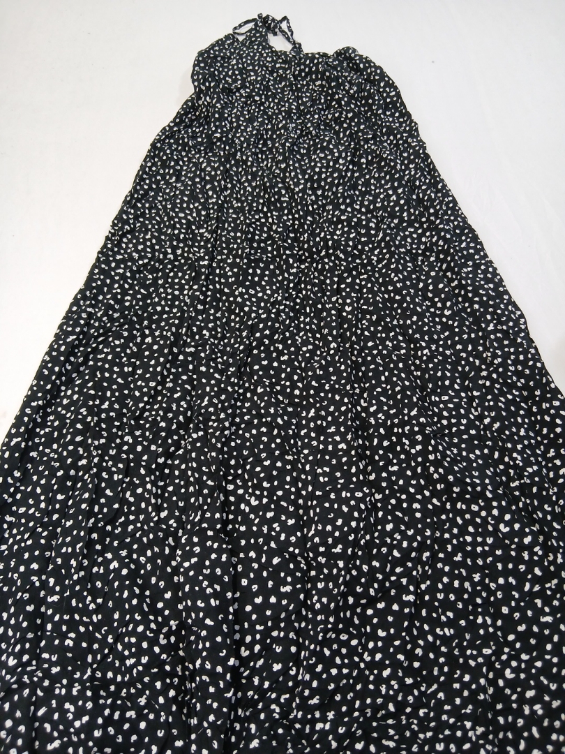 Vestido de bolinhas preto e branco da Old Navy par..