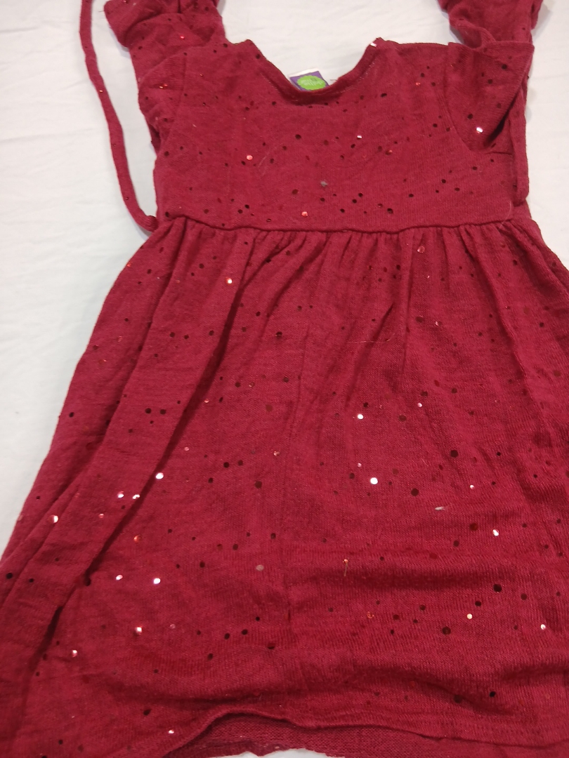 Red Sequined Dress