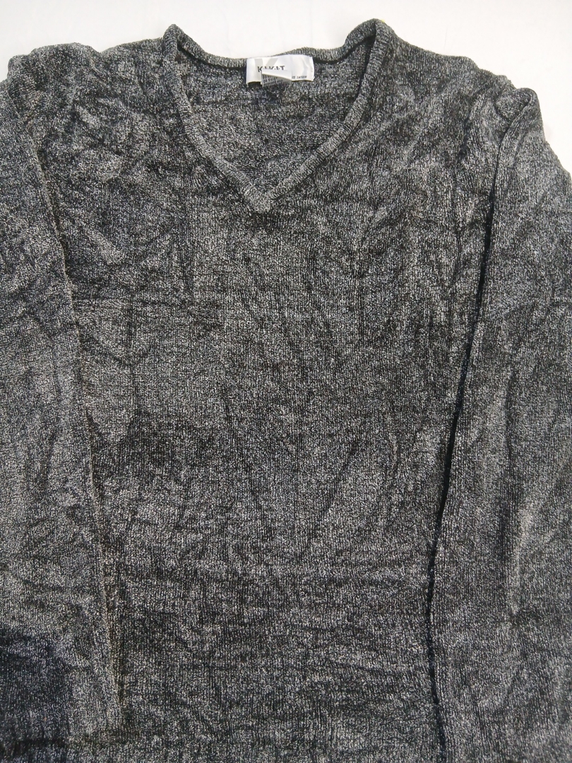 Maglione grigio a maglia