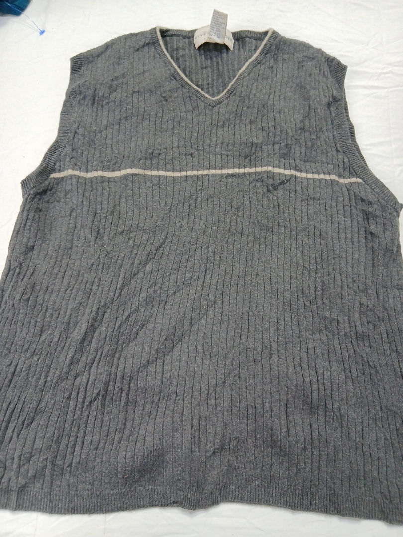 River Trader Grey Knit Vest