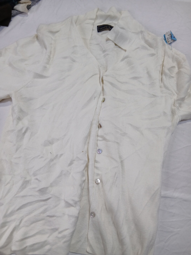 Laura Scott White Knit Top