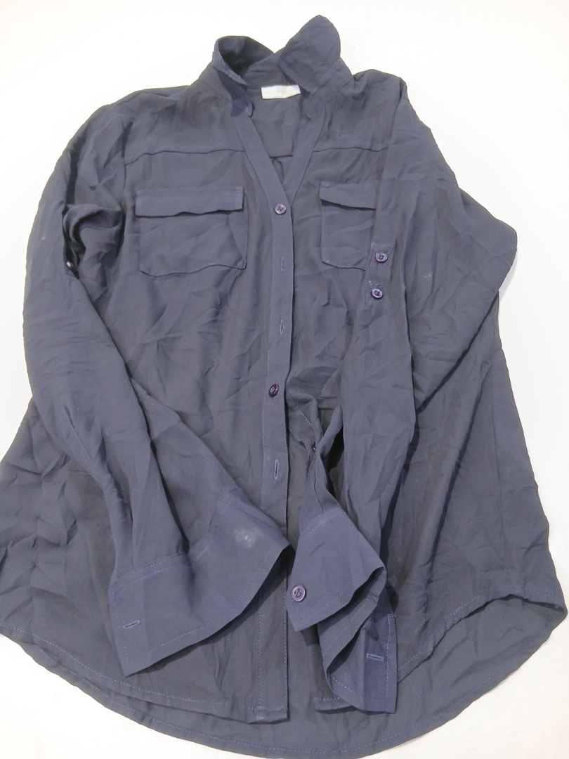 Dark Gray Button-Down Shirt