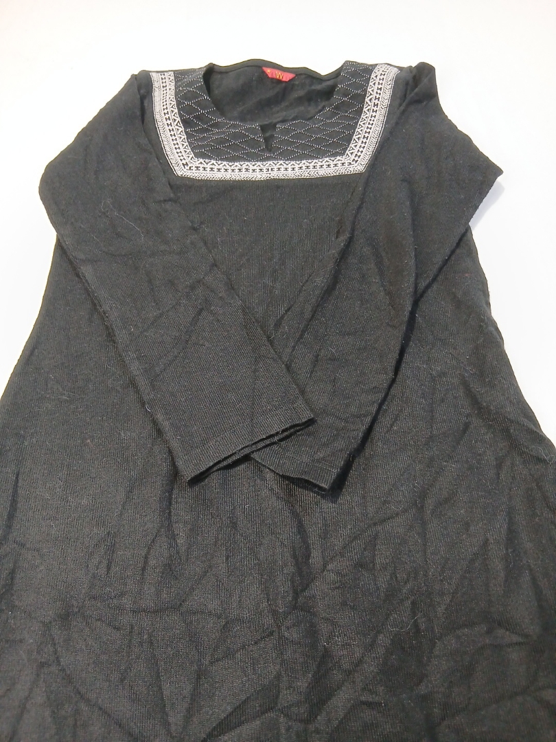 Black Embroidered Top