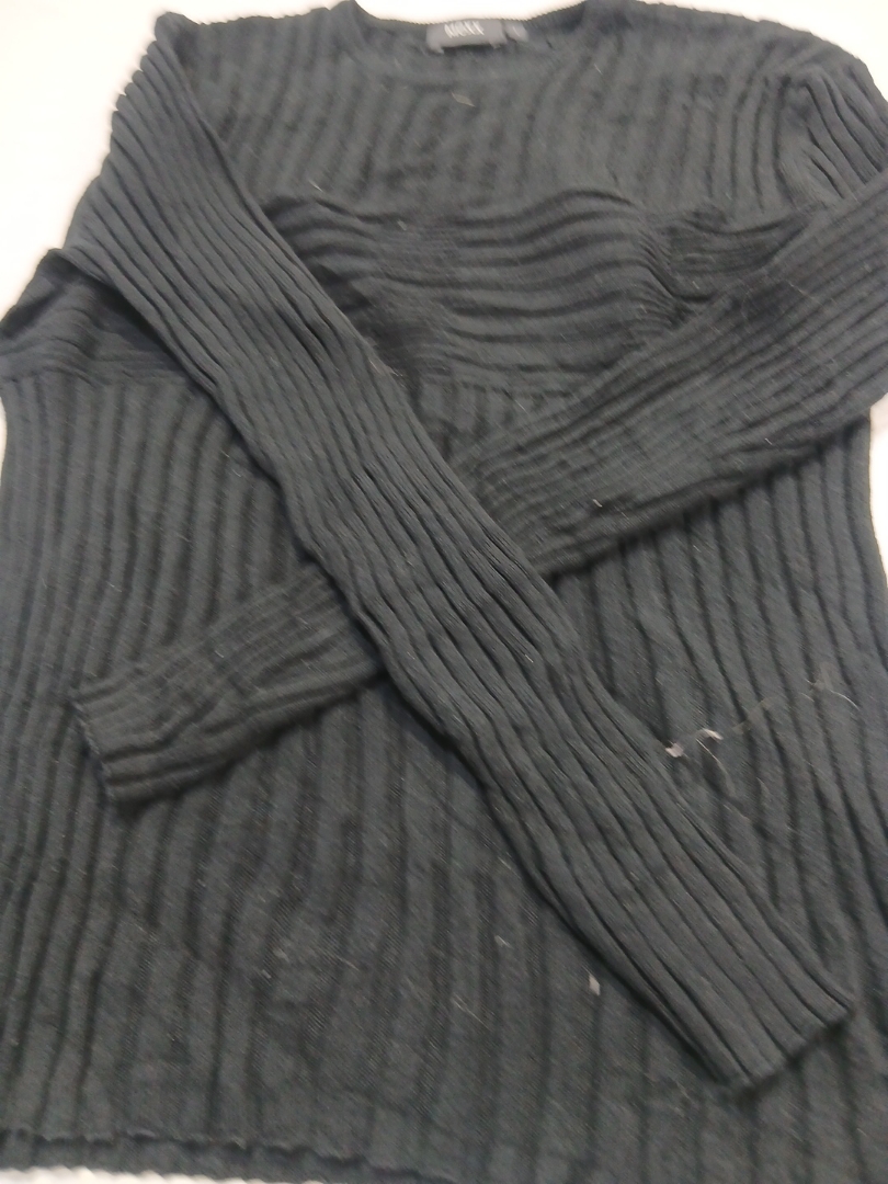 Black Ribbed Sweater