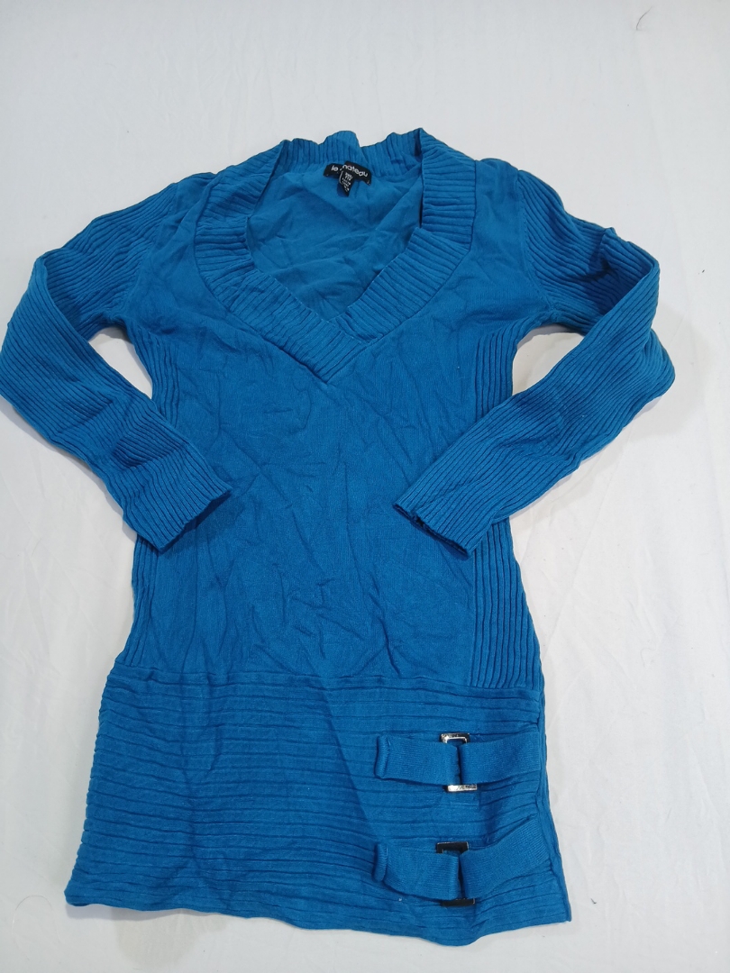 Vestito di maglia blu