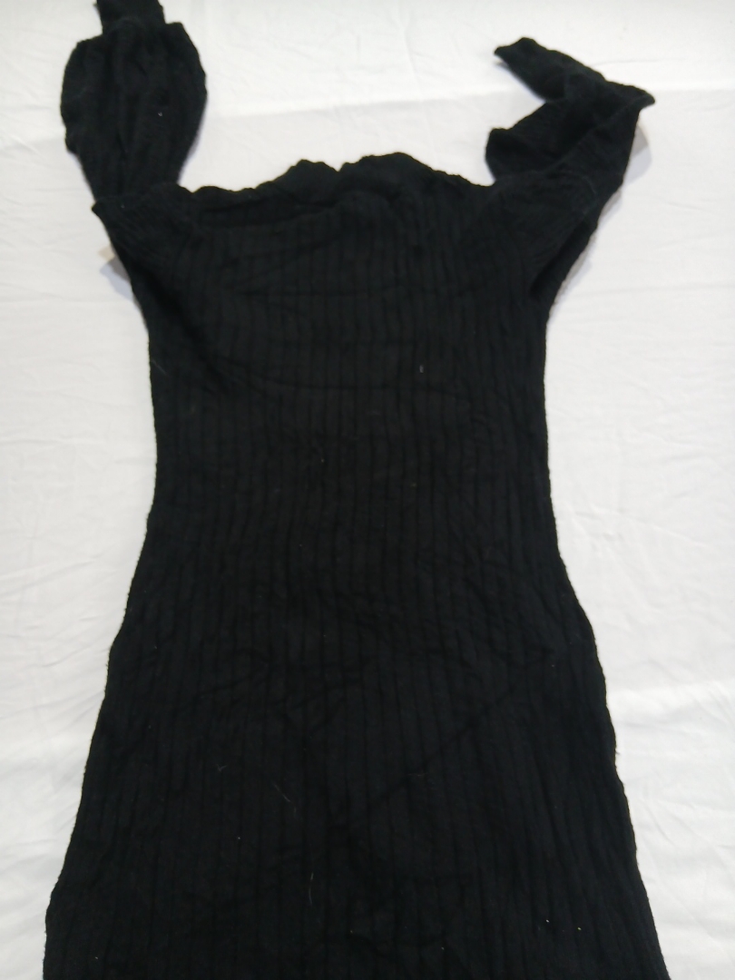 Maglione lavorato a maglia nero