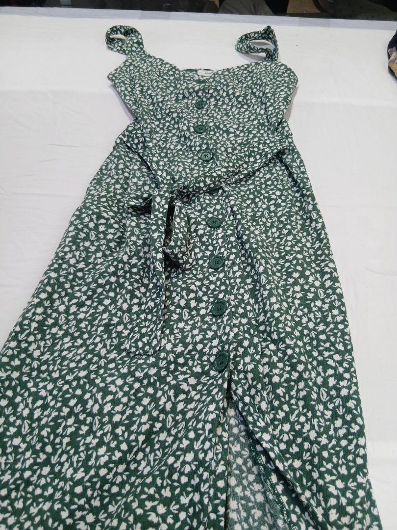 Green Floral Jumpsuit