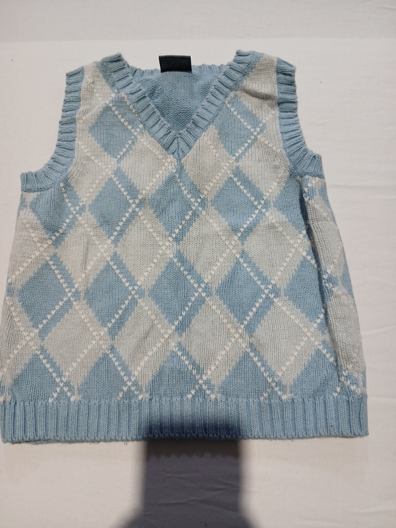 Argyle Pattern Knitwear Vest