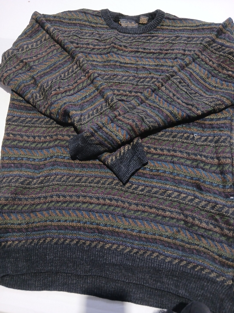 Maglione a maglia multicolore