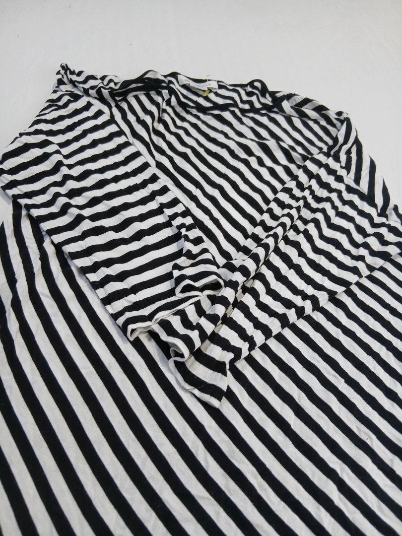 Black and White Striped Top