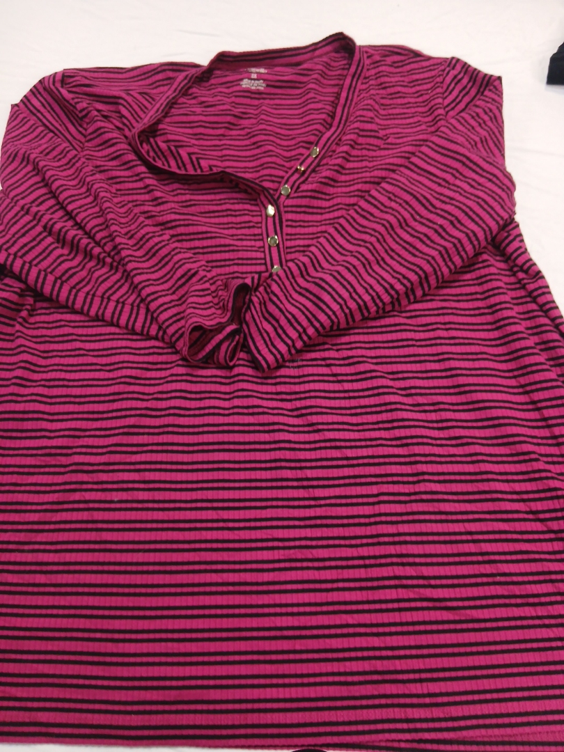 Rafaella Weekend Pink Striped Top