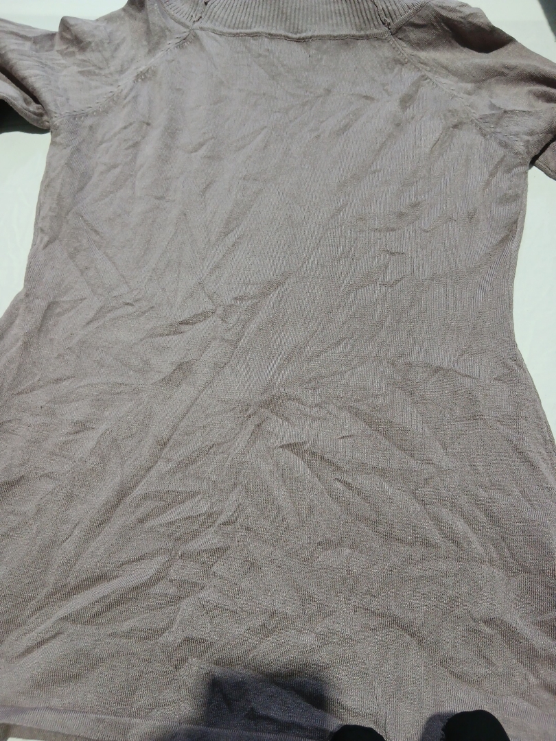 Top in maglia marrone