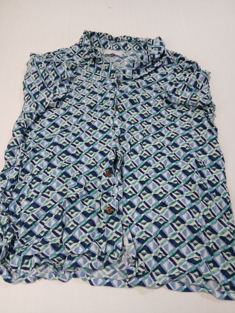 Chemise à boutons pour homme à motif géométrique