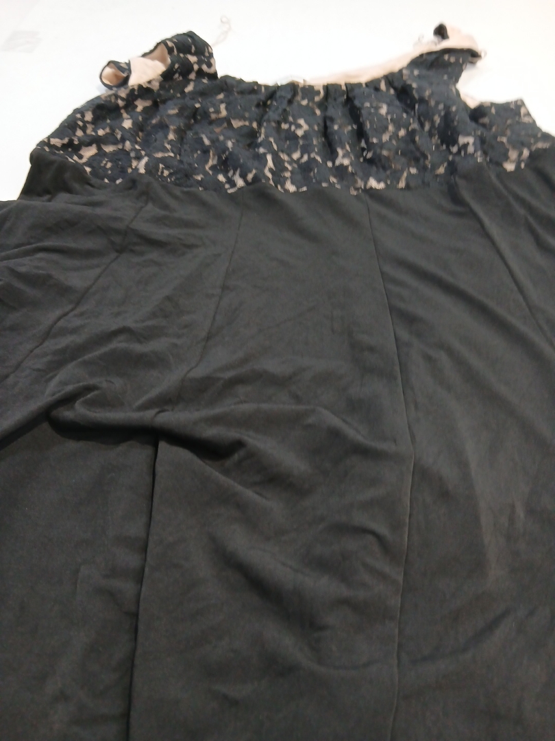 London Times Woman Black Lace Dress