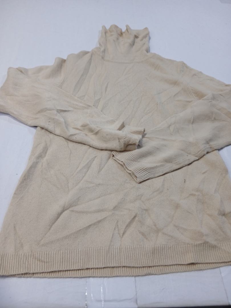 Ann Taylor Beige Knit Turtleneck Sweater Size S