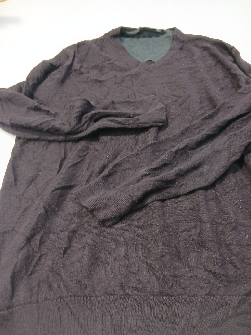 Pull V-Neck en Mérinos Extra Fin Calvin Klein en B..