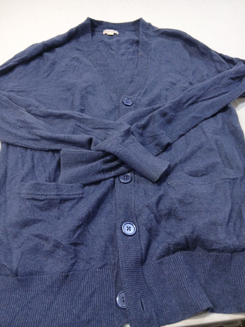 Merona Navy Blue Knit Cardigan Sweater Size M