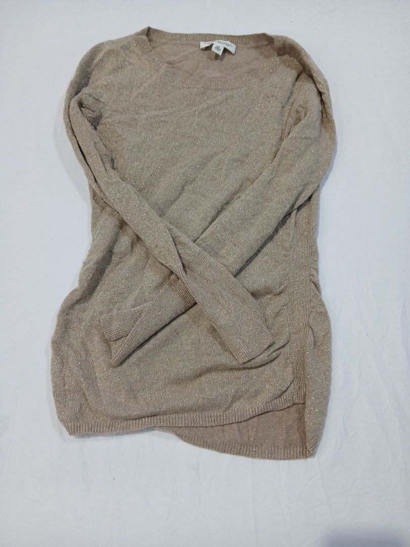 Maglione a collo rotondo in lana italiana Banana R..