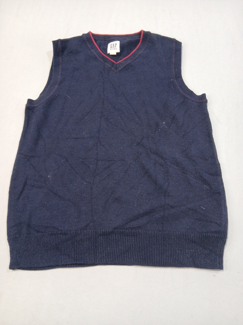 Gap Kids Gilet senza maniche a V in maglia blu nav..